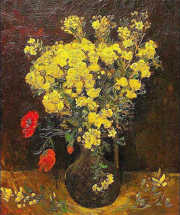 12. "Poppy Flowers", Vincent Van Gogh
