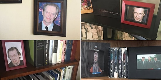 Aile Fotoğraflarını Steve Buscemi Fotoğraflarıyla Değiştiren Çocuk ve Bunu Fark Etmeyen Annesi