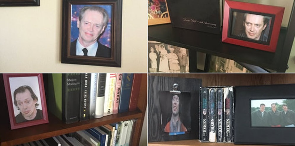 Aile Fotoğraflarını Steve Buscemi Fotoğraflarıyla Değiştiren Çocuk ve Bunu Fark Etmeyen Annesi