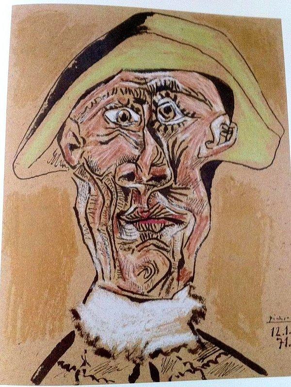 4. “Harlequin Head”, Pablo Picasso