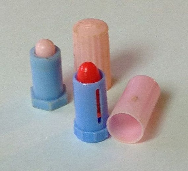 2. First lipsticks.