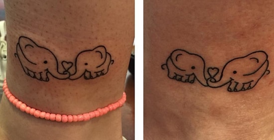 20 крутых татуировок для мамы и дочери