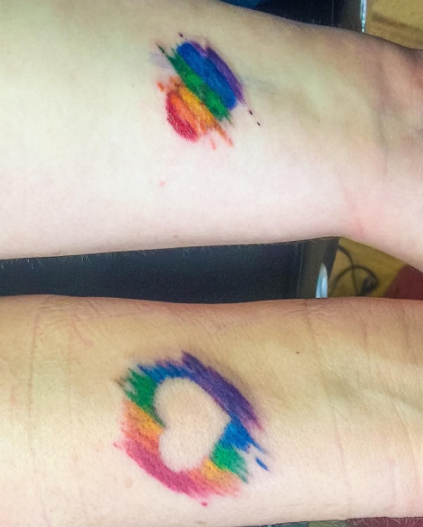 3. Или акварельного сердечка