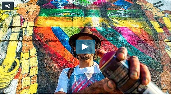 Удивительное граффити для Олимпиады в Рио