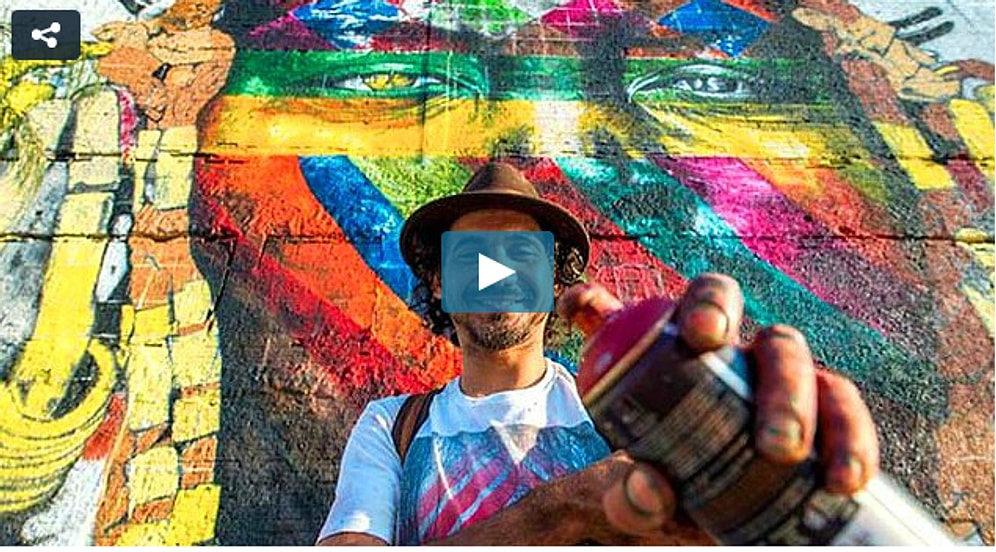 Удивительное граффити для Олимпиады в Рио