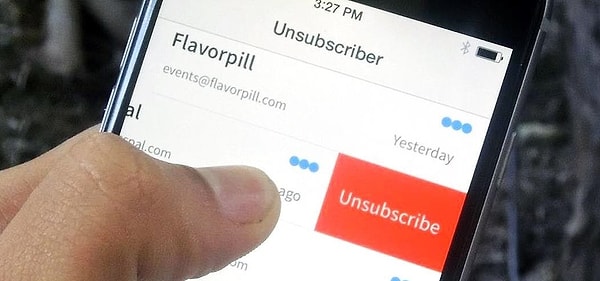 6. Unsubscriber sayesinde gereksiz reklam email'lerinden ve yıldırıcı bültenlerden tek hareketle kurtulmak mümkün.