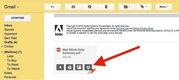 11. Dropbox for Gmail, adı üzerinde, Dropbox'ınızı Gmail hesabınıza entegre ediyor.