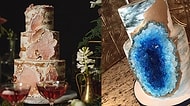 Evlilikte Jeolojik Trend: Değerli Taş Görünümlü Düğün Pastalarından 14 Örnek
