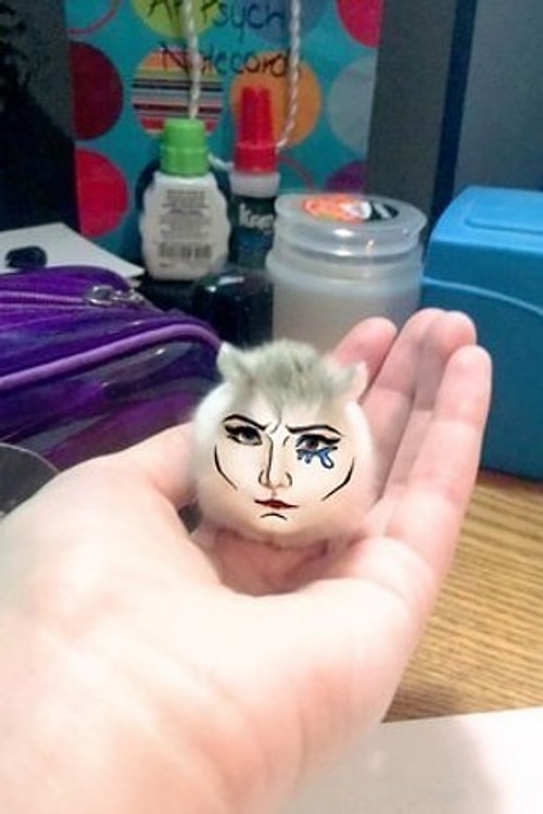 Zavallı hamster kimlik krizi yaşamak üzere kesin.
