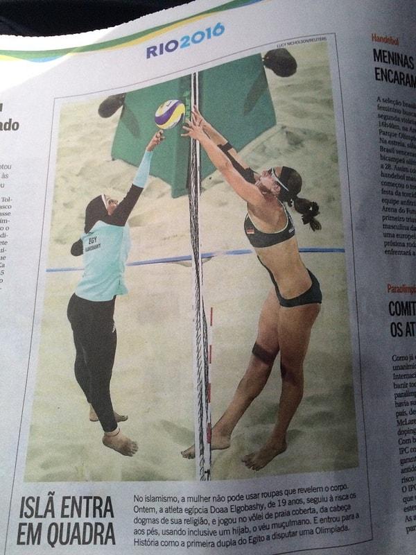 Rio Olimpiyatları'nda çekilen bu fotoğraf İnternet alemine hızla yayıldı.