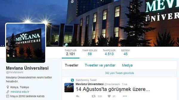 10 Ağustos tarihinde ise, Mevlana Üniversitesi'nin twitter hesabından '14 Ağustos'ta görüşmek üzere' tweetlerini attığı iddia edilen 6 kişi tutuklandı.