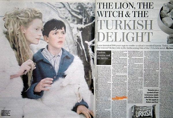 Narnia ve Türk lokumu ilişkisi hakkında da yabancı basında pek çok makale yayınlanmış.