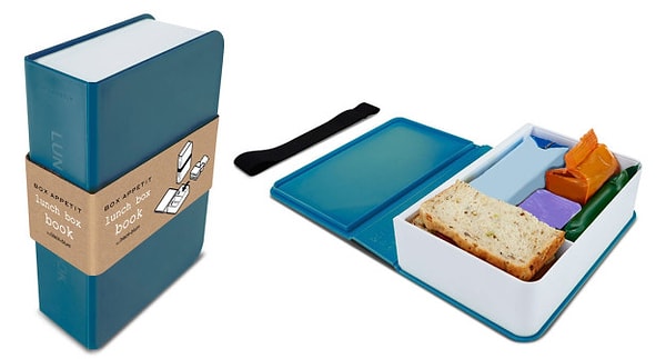 5. Контейнер в форме книги для любителей почитать за едой