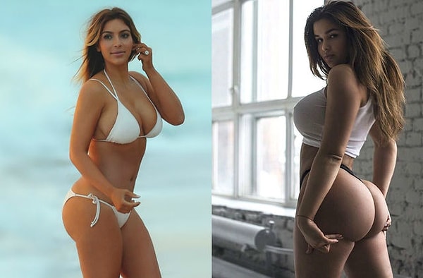 10. Ким Кардашьян и девушка из Калининграда Анастасия Квитко