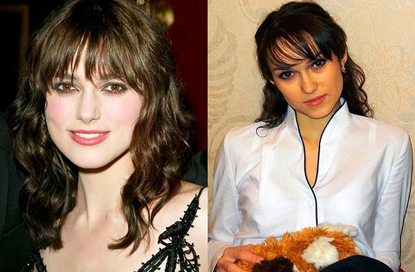 8. Кира Найтли и сотрудница банка в Тюмени Виктория Байдык