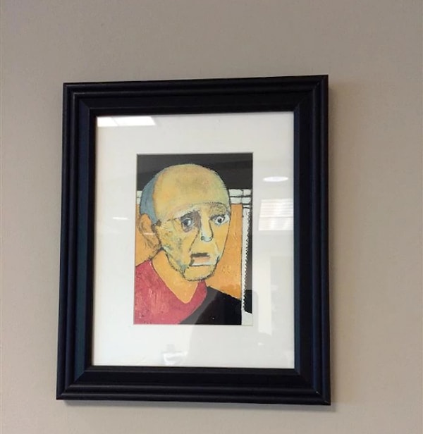 3. Этот автопортрет написан Утермоленом в 1997 году. Работа отражает не только то, как изменились его мастерство и сознание, но и то, как художник видел себя и оценивал то, что с ним происходит.