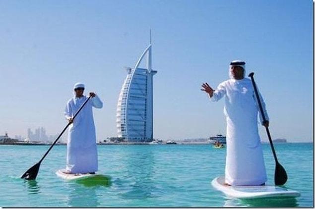 1. Just two bros from Dubai having fun.