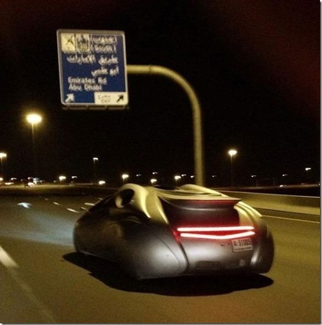 12. I don't think that's a car. They also ride spaceships on the road.