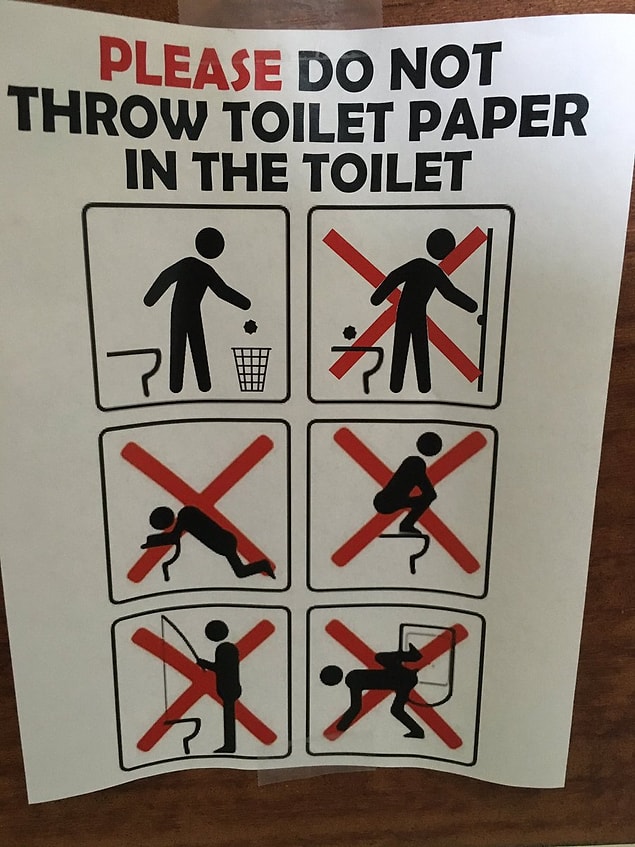 8. This is one of those weird warnings for the guests 😁