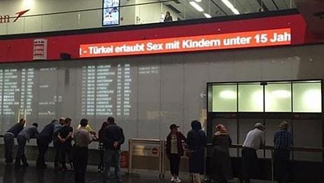 Viyana Havalimanı Panosundaki Türkiye Karşıtı Haber Kaldırıldı