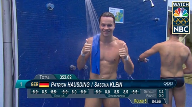 3. This is how you take a shower, in public, without any shame!