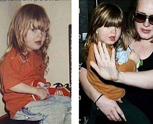 14. Adele's child and Adele's own childhood