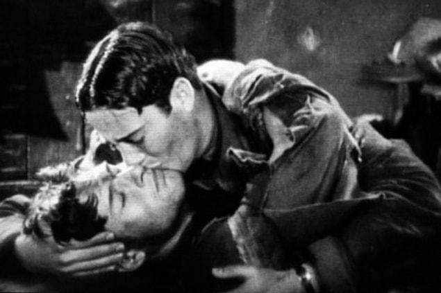 10. A 1927 dated movie called "Wings" is the first film that showed two men kiss on screen.