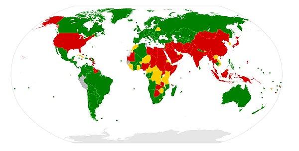 10. Dünya nüfusunun %60'ının yaşadığı Çin, Hindistan, ABD ve Endonezya'da idam cezası yasaldır.