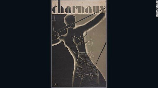 6. 1936'da Charnaux Patent Corset firması için tasarlanan reklam posteri