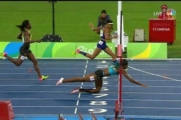 Özellikle 400 m kadınlar finalinde şu düşüşüyle