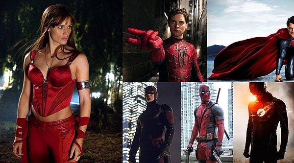 Süper Kahraman Bonusu: Elektra, Örümcek Adam, Superman'in pelerini, Daredevil, Deadpool ve Flash