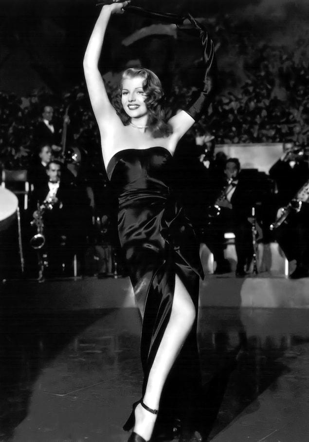 13. Rita Hayworth's black dress took its place in memorable fashion moments in Gilda (1946)