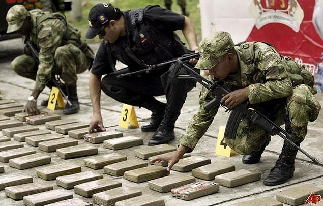1. In Colombia, illegal drug trading is worth around 10 Billion Dollars each year.
