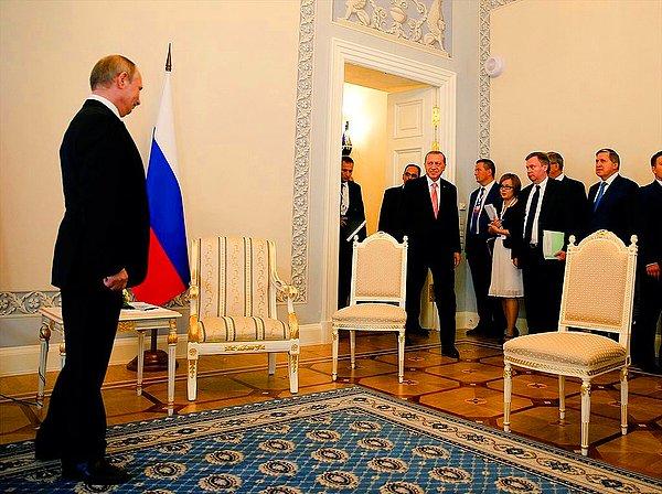 Cumhurbaşkanı Erdoğan, 9 Ağustos'ta Saint Petersburg'da Rusya Devlet Başkanı Putin'i ziyaret etmişti