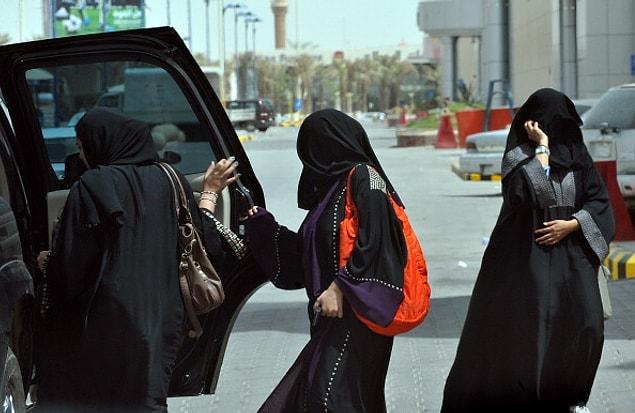 16. The women, who are too scared of the Islamic religious police to go out alone, have to have their husbands' or fathers' permission to leave the country.