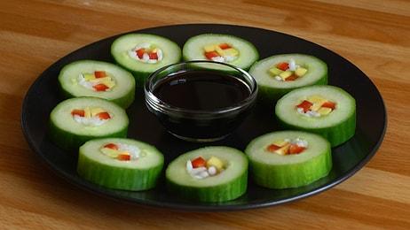 İşte Size Minik Bir Sır: Salatalıktan Sushi Nasıl Yapılır?