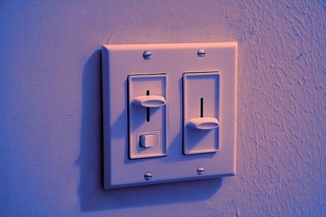 13. By putting a fader on your bathroom light switch, you might save yourself from going blind when you go to the toilet at night.