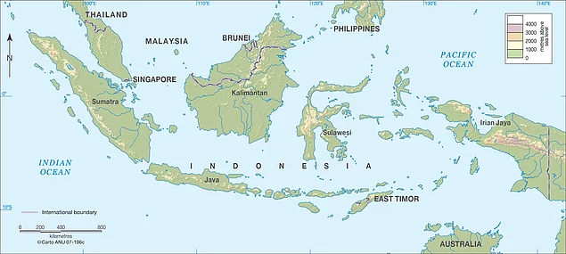 Endonezya, dünyanın yalnızca adalardan oluşan en büyük ülkesidir. Ülkede toplamda 17,508 ada bulunmaktadır ve bunların yaklaşık 6,000'inde insanlar yaşamaktadır.