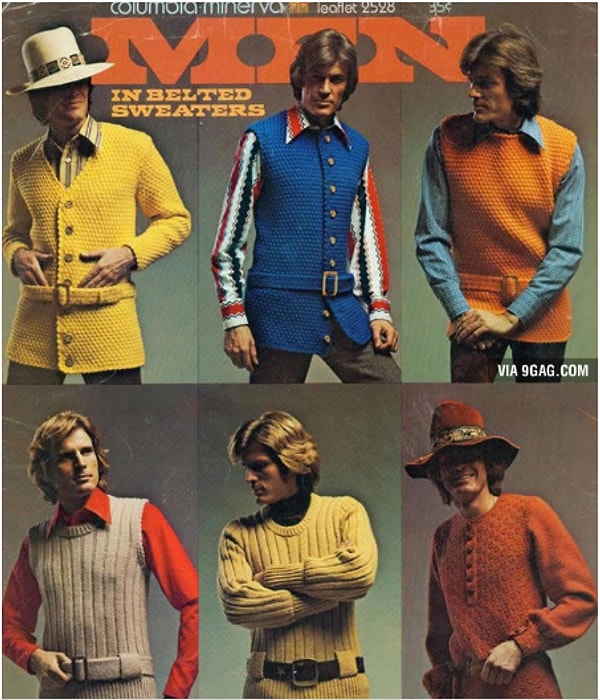 1. Мужские кардиганы, по стилю напоминающие крестьянские кафтаны