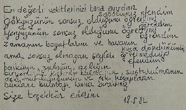 Bonus: Turgut Uyar'ın el yazısından: "Sonsuz ve Öbürü" ve üç diğer şiiri...