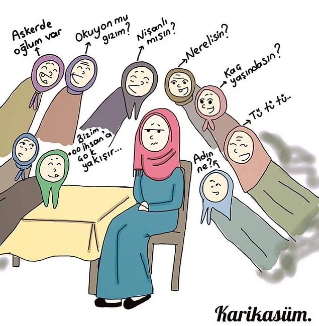 8. Muhafazakar kız problems