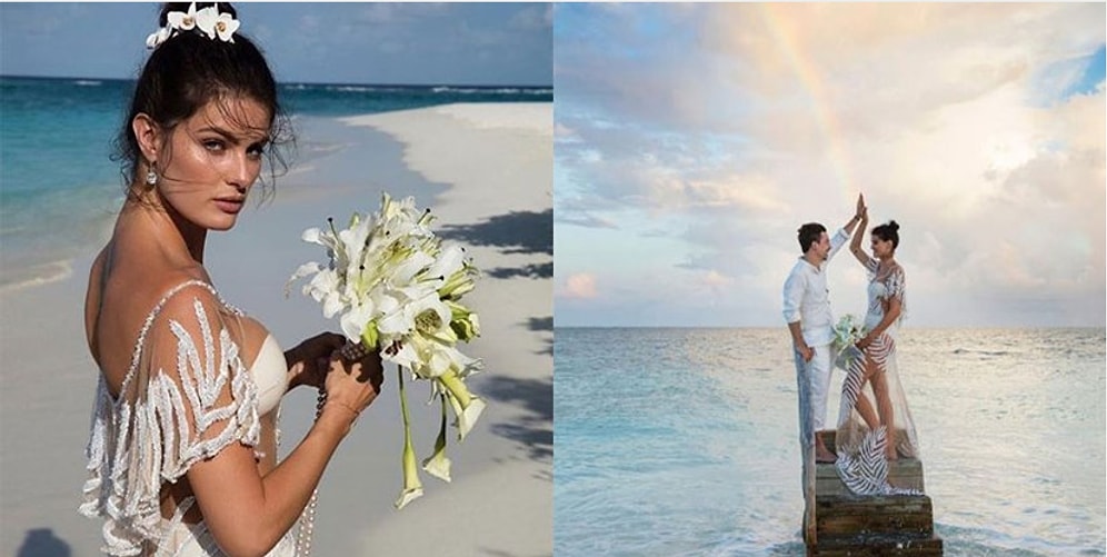 Супермодель Изабели Фонтана вышла замуж в прозрачном платье