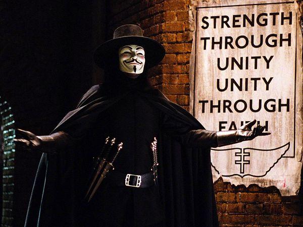 7. V- Hugo Weaving / V for Vendetta (2005)