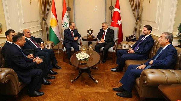 Mesut Barzani, Başbakan Yıldırım ile de yaklaşık 1,5 saatlik bir görüşme gerçekleştirdi
