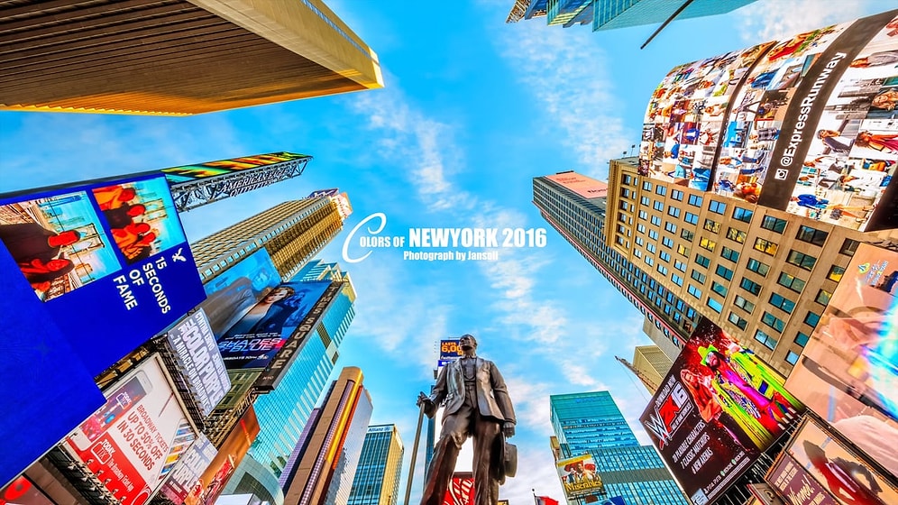 Красочный Timelapse из Нью-Йорка