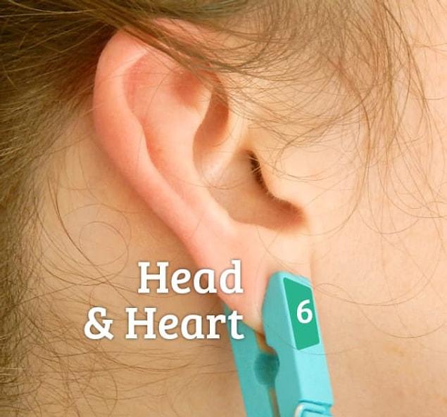 The lowest part of the ear, the lobe, is connected to the head and heart. It's a pretty good way to eliminate pressure headaches as well as promote heart health.