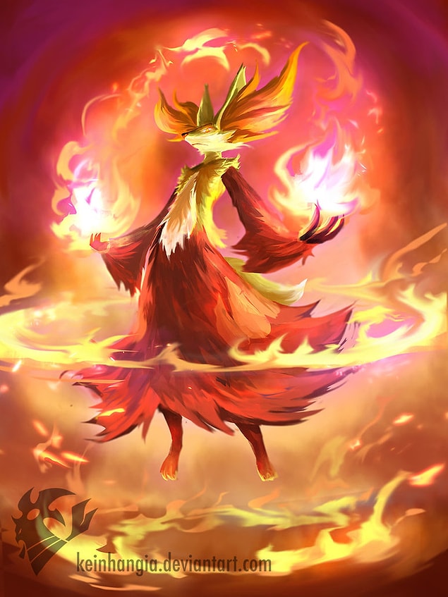 Delphox- Fennekin final evolution