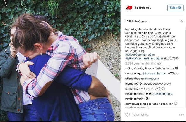 9. Kadir Doğulu, Neslihan Atagül'ün doğum gününü duygusal bir mesajla kutladı.