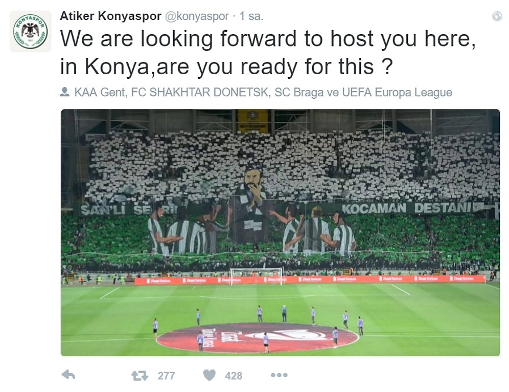 Konyaspor'un Avrupa Mücadelesi Sosyal Medyada Başladı!