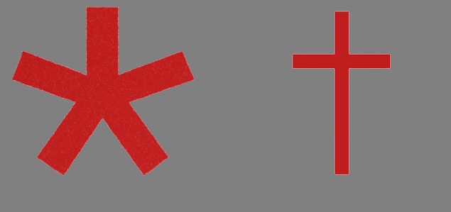 5. Asterisk and dagger symbols: